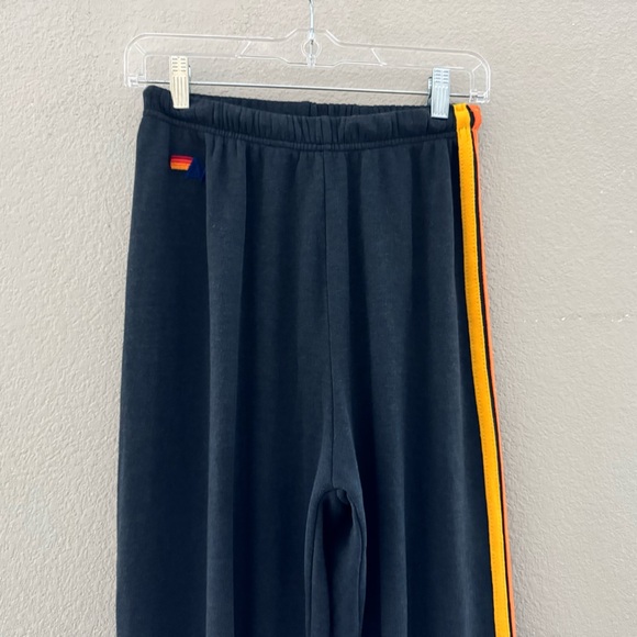 Aviator Nation 5 Stripe Sweatpant Medium Blue Unisex Mens Womens Casual Lounge - Picture 7 of 11